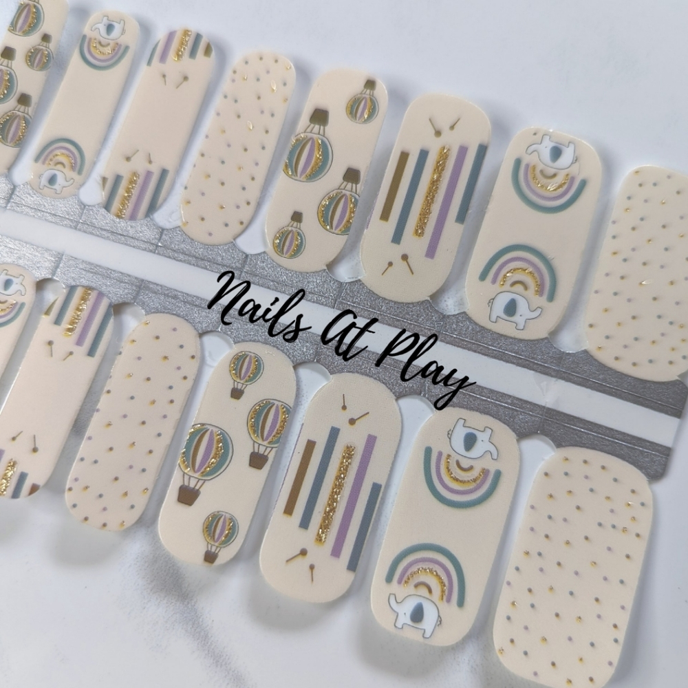 5 for $15 Nail Wraps- Lucky Elephant - Picture 2 of 4